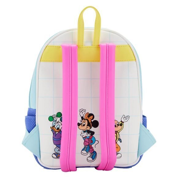 Loungefly Disney Mickey and Minnie Mouse Mousercise Mini Backpack - Picture 3 of 6